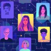 Cartoon colorful avatars