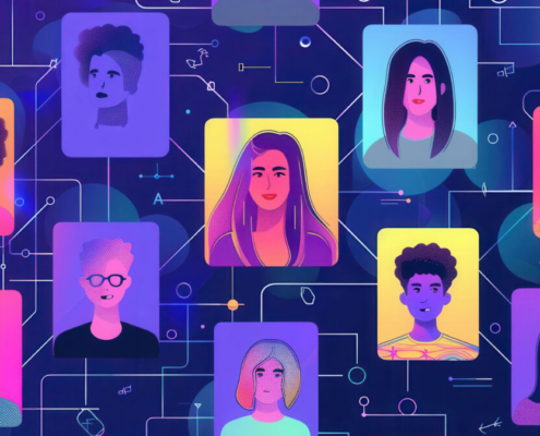 Cartoon colorful avatars