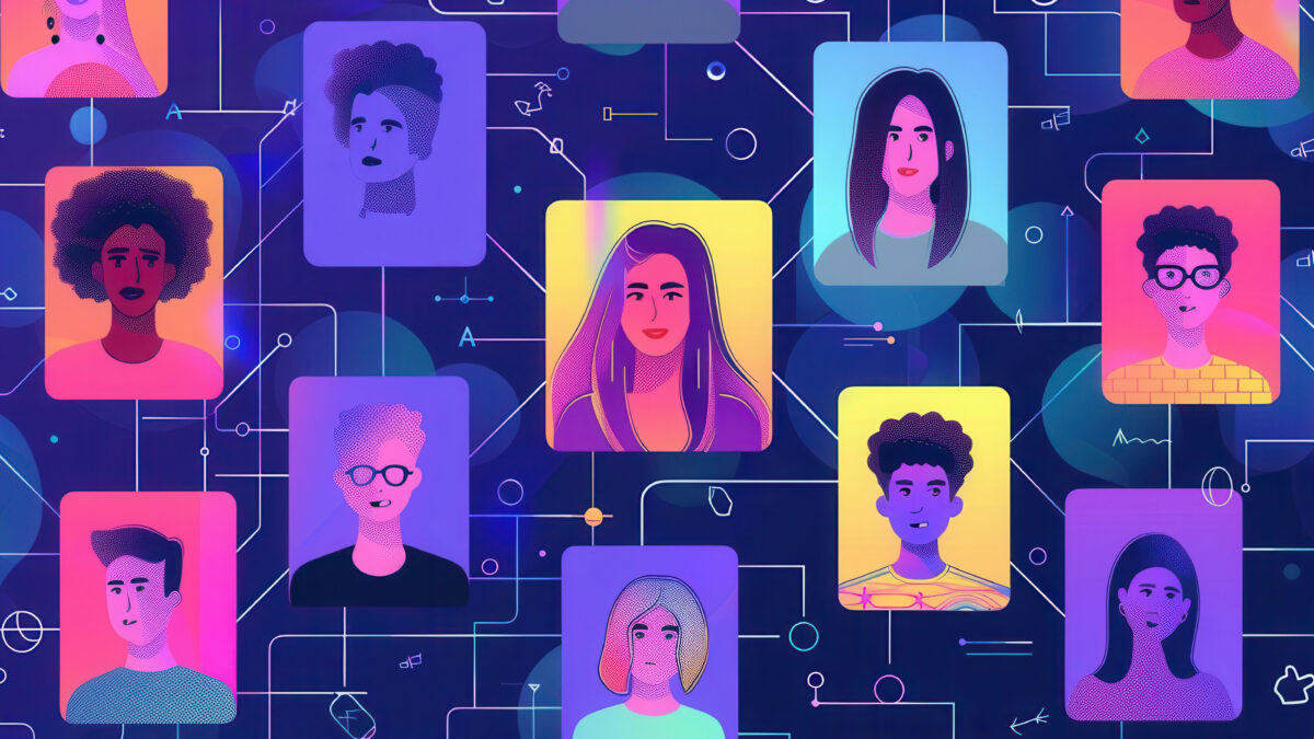 Cartoon colorful avatars