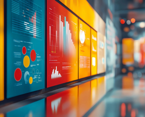 colorful random infographics