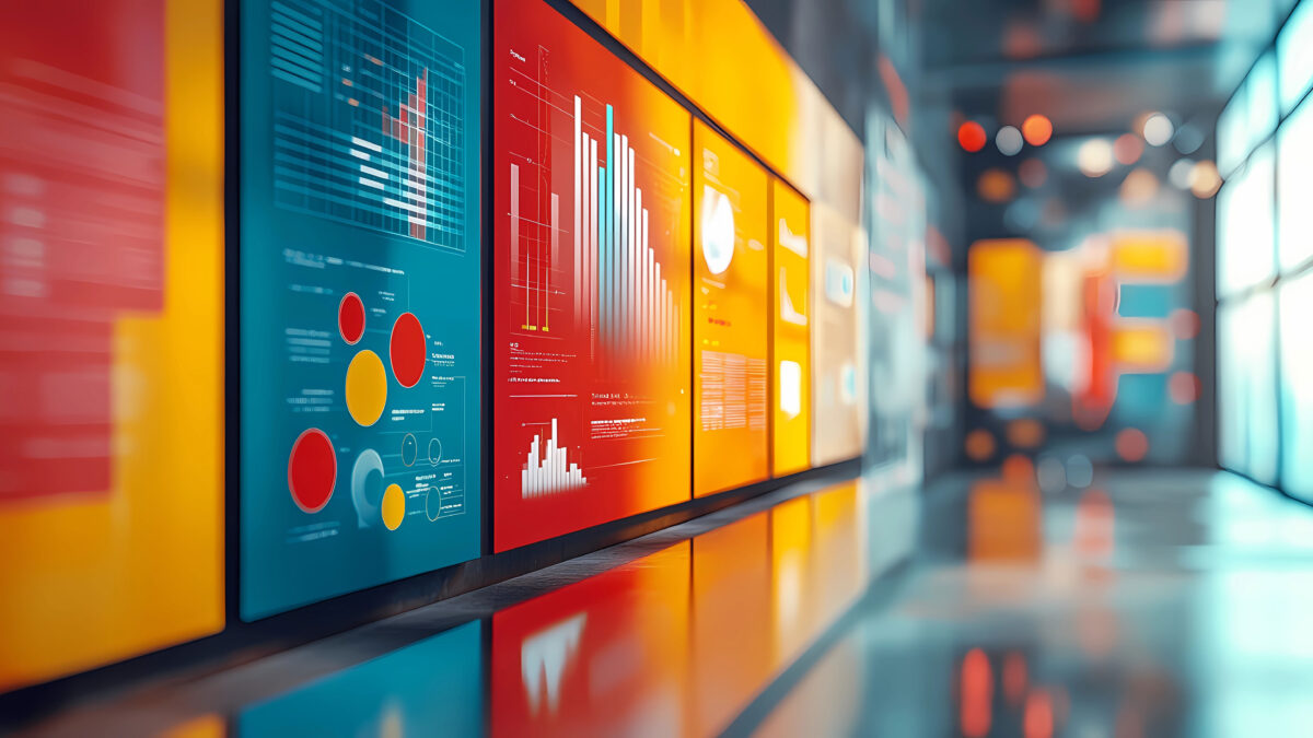 colorful random infographics