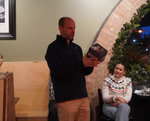 Allan at the winter outing Allan at the winter outing