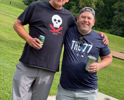 Tim and Brian at the summer outing Tim and Brian at the summer outing