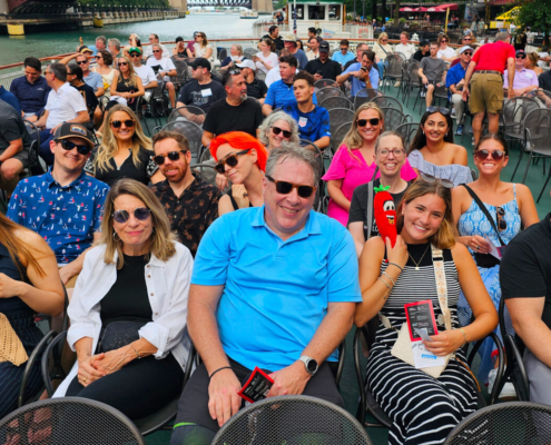 Part of the Pepper Group team on an architecture tour in Chicago Part of the Pepper Group team on an architecture tour in Chicago