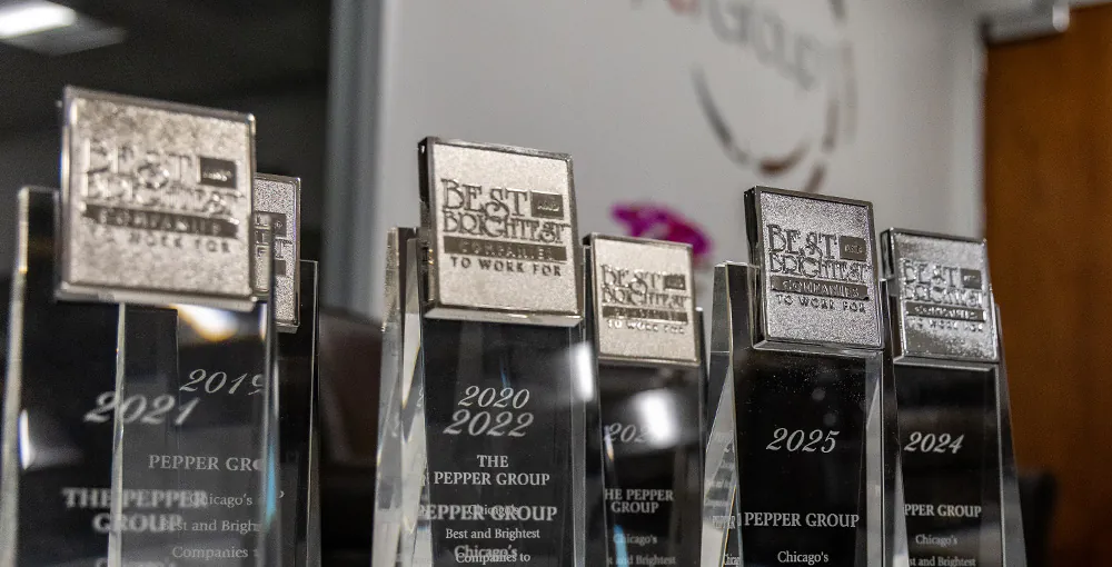 Best and Brightest Awards at the Pepper Group Office
