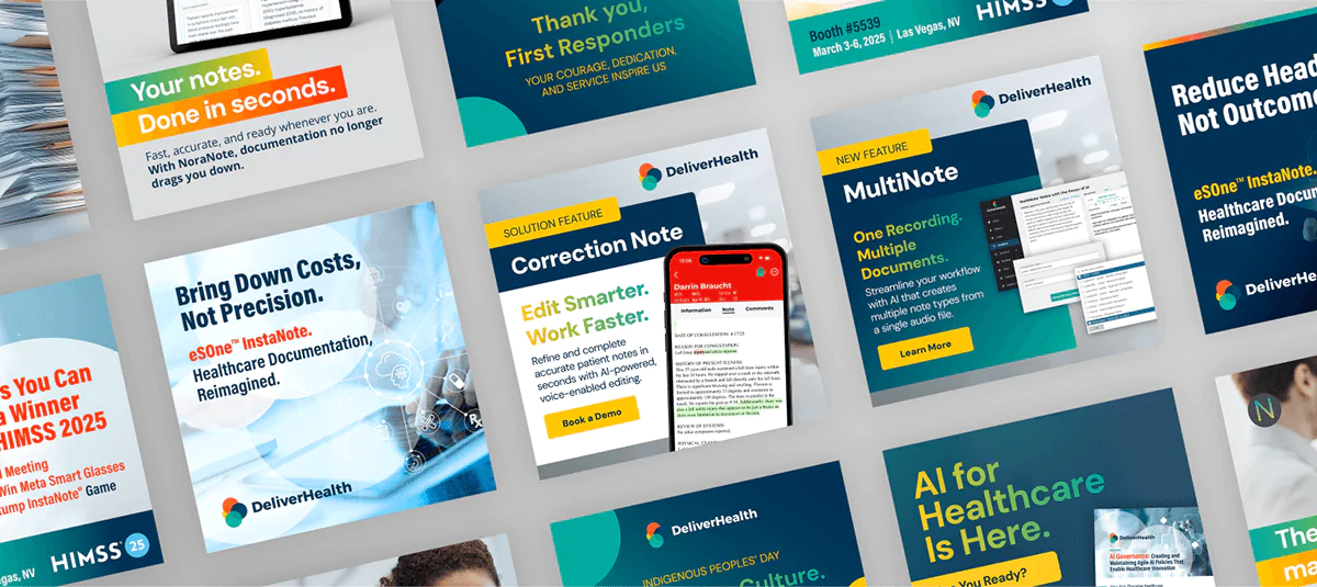 Various Deliverhealth social posts