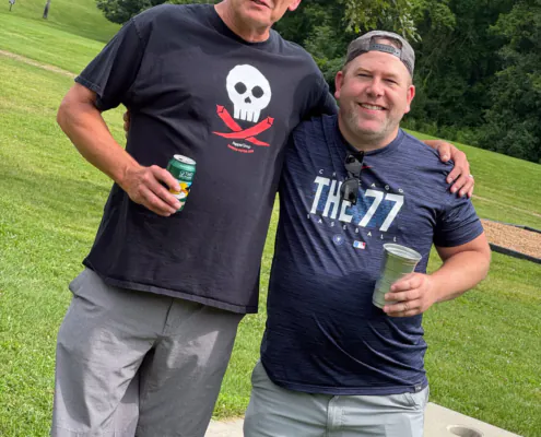 Tim and Brian at the summer outing
