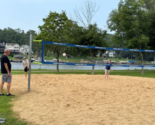 Playing Volley Ball